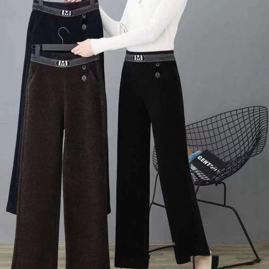 Pantalones Chenilla Pierna Ancha - Versátil y Moderno - Image 8