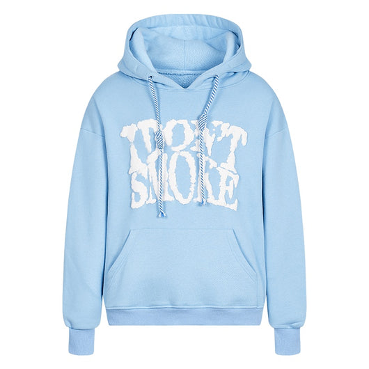 Sudadera de Pareja Cielo Azul y Nubes Blancas - Diseño 3D Dejar de Fumar - Image 5