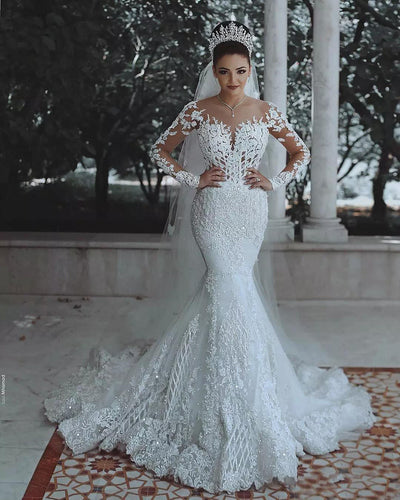 Vestido de Novia Sirena con Encaje de Lujo - Image 3