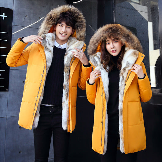 Abrigo Largo Acolchado para Hombre - Chaqueta de Invierno Estilo Coreano Talla Grande - Image 5