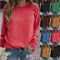 Remera Manga Larga Cuello Redondo Color Liso