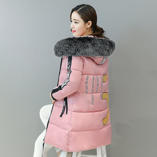 Abrigo Acolchado Largo Mujer Estilo Coreano Algodón Premium Ajustado - Image 12