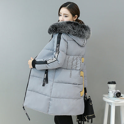 Abrigo Acolchado Largo Mujer Estilo Coreano Algodón Premium Ajustado - Image 11