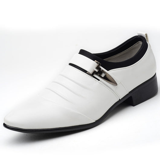 Zapatos Casuales de Negocios Estilo Británico Punta Afilada Tallas Grandes - Image 7