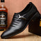 Zapatos Casuales de Negocios Estilo Británico Punta Afilada Tallas Grandes