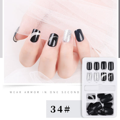 Set de 30 Uñas Postizas Desprendibles - Cobertura Completa para Decoración - Image 52