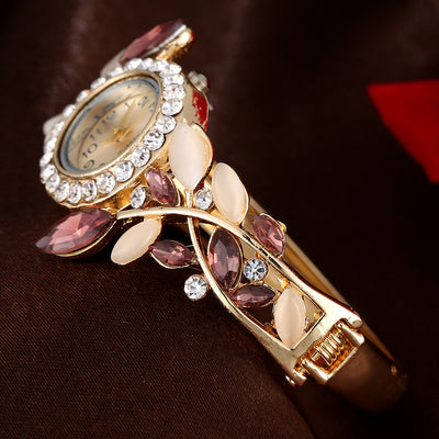 Reloj Pulsera Mujer Cristal Multicolor con Diamantes - Image 7