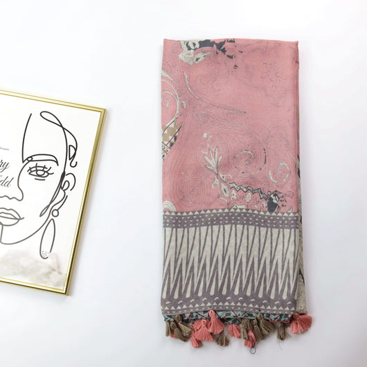 Pañuelo de Seda con Estampado de Anacardo - Image 14