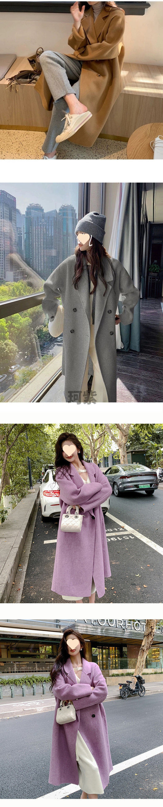 Abrigo Trench Reversible de Cashmere y Lana para Mujer - Image 9
