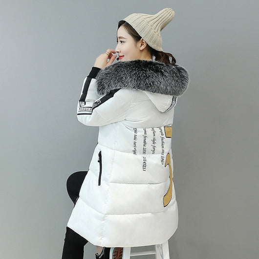 Abrigo Acolchado Largo Mujer Estilo Coreano Algodón Premium Ajustado - Image 13