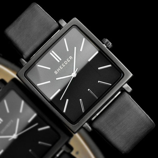 Reloj Cuadrado Retro Negro Minimalista para Mujer de Cuarzo - Image 8
