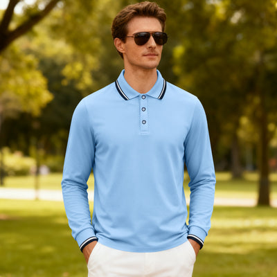 Polo Jacquard Casual para Hombre - Secado Rápido y Transpirable - Image 28