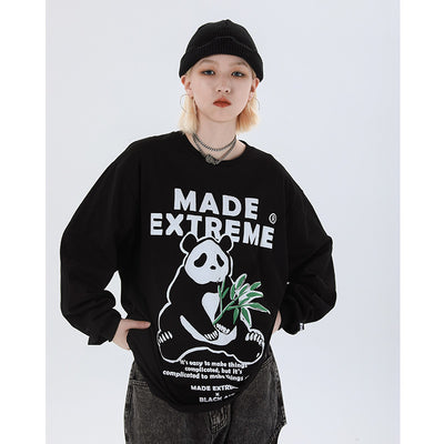 Sudadera Oversize con Estampado Panda - Mangas Largas - Image 15