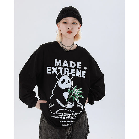 Sudadera Oversize con Estampado Panda - Mangas Largas - Image 15