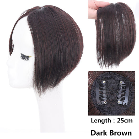 Peluca Mujer Cabello Liso Raya Central con Flequillo Lateral - Sistema de Dos Clips - Image 18