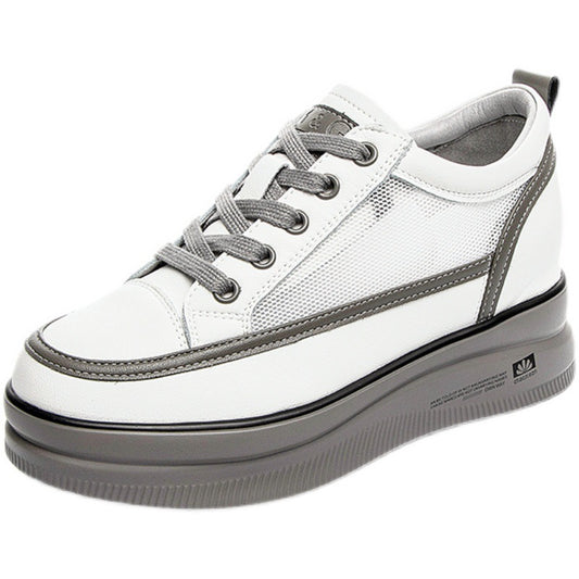 Zapatos Casuales de Plataforma para Mujer con Malla Transpirable y Efecto Adelgazante