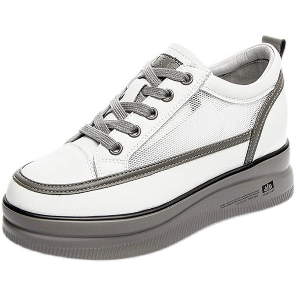 Zapatos Casuales de Plataforma para Mujer con Malla Transpirable y Efecto Adelgazante