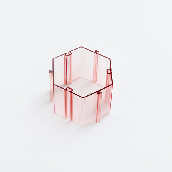 Caja de Almacenamiento Plástica con Rejilla Hexagonal