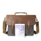 Bolsa Mensajero de Lona para Hombre con Cuero Vintage - Estilo Retro