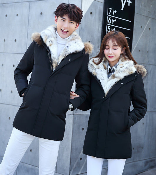 Abrigo Largo Acolchado para Hombre - Chaqueta de Invierno Estilo Coreano Talla Grande - Image 4