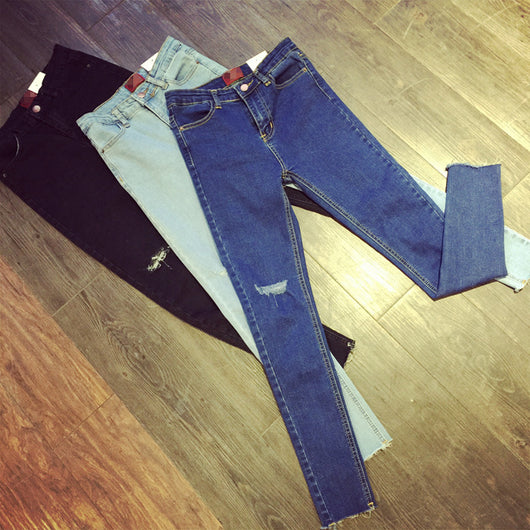 Pantalones Casuales Rotos con Estilo Urbano - Image 3