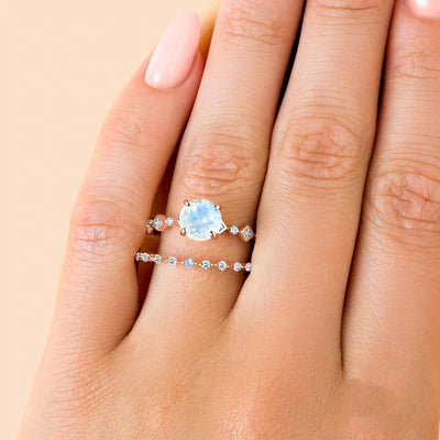 Anillo Doble Aro Oro Rosado Diseño Minimalista