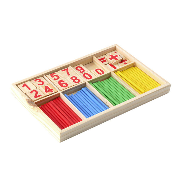 Palitos de Conteo Montessori de Madera - Juguete Educativo para Matemáticas