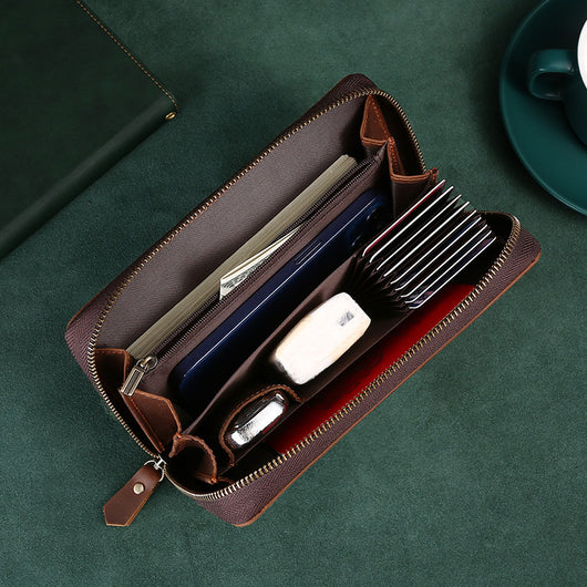 Billetera Móvil de Cuero Premium Capacidad Grande - Image 3