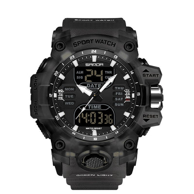 Reloj Despertador Multifuncional con Luz Verde y Sensor Fotoeléctrico - Resistente al Agua y Golpes - Image 6