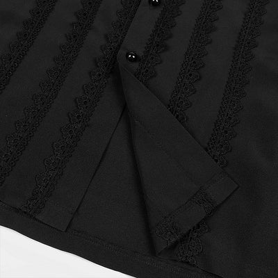 Camisa Medieval de Pliegues para Hombre Estilo Europeo y Americano - Image 20