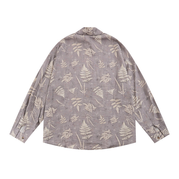 Camisa Estampada Hojas Digital para Hombre