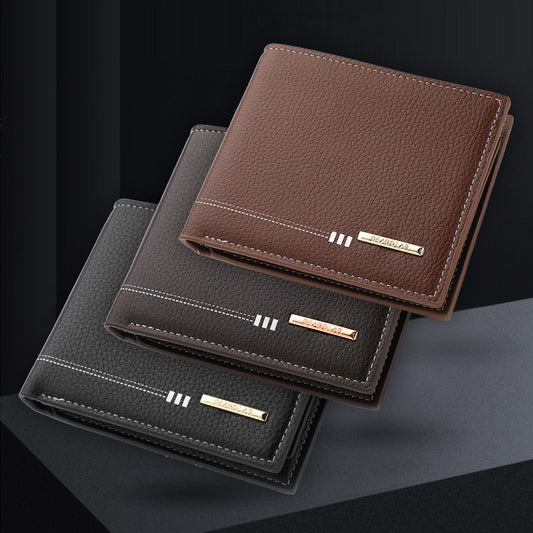 Billetera Retro para Hombre con Múltiples Compartimentos de Tarjetas