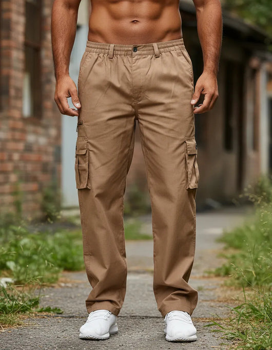 Pantalones Casuales Multibolsillos Hombre - Corte Recto Versátil - Image 19