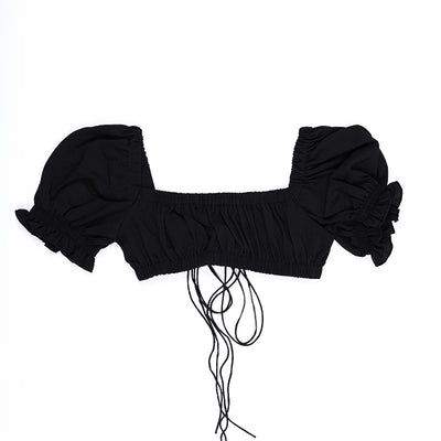 Blusa de manga corta con volantes - Image 15