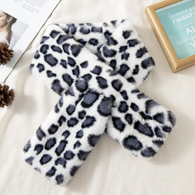 Bufanda de Leopardo Gruesa y Suave para Otoño e Invierno