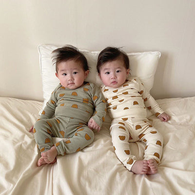 Conjunto Casual de Ropa Infantil con Estampado de Osito - Image 8
