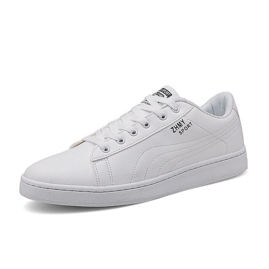 Zapatos Casuales Minimalistas Blancos para Hombre con Suela Plana - Image 11