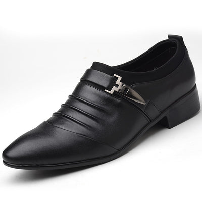 Zapatos Casuales de Negocios Estilo Británico Punta Afilada Tallas Grandes - Image 2
