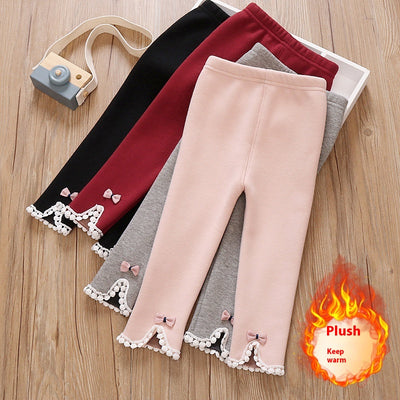 Pantalones Térmicos Acolchados para Niña - Forro Polar Grueso
