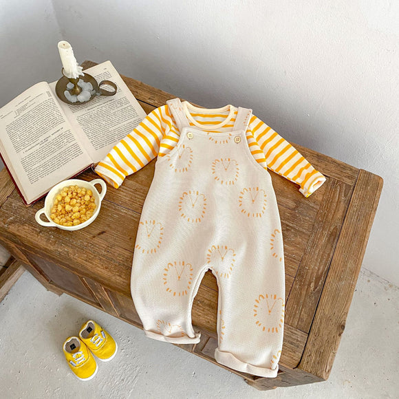 Conjunto de Dos Piezas a Rayas para Bebé - Estilo Casual y Cómodo