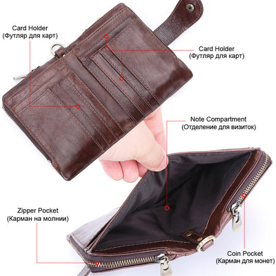 Bolsa de Cuero Genuino con Cierre de Hebilla - Estilo Casual y Versátil - Image 3