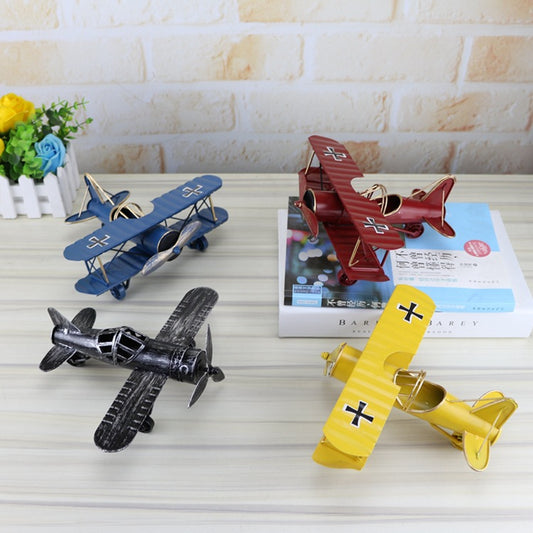 Modelo de Avión Vintage en Hierro Forjado Artesanal