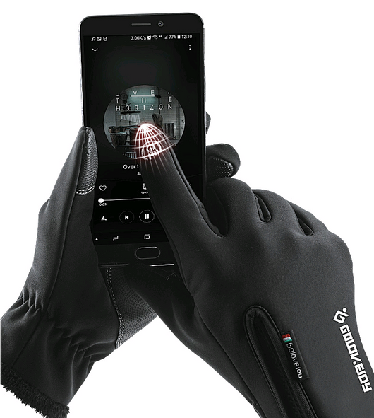 Guantes Moto Invierno Forrados Térmicos Impermeables Pantalla Táctil Agarre Antideslizante - Image 11