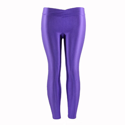 Pantalones Capri Elásticos Talle Bajo Brillante en Colores Neón para Mujer - Image 12