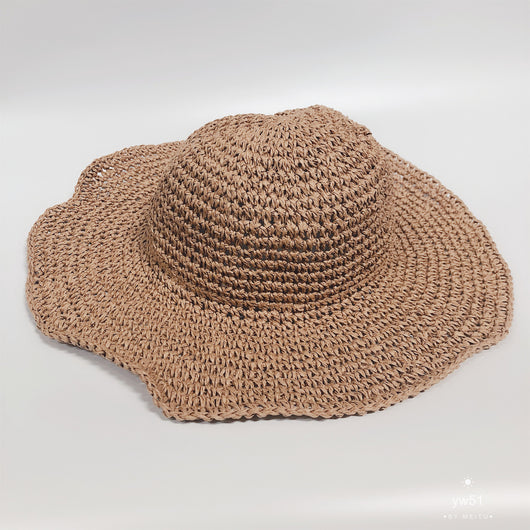 Sombrero de Paja Plegable para Mujer - Protección Solar Playa y Vacaciones - Image 5