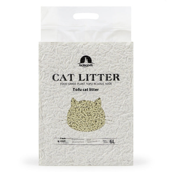 Arena para Gatos Biodegradable con Aroma de Té Verde