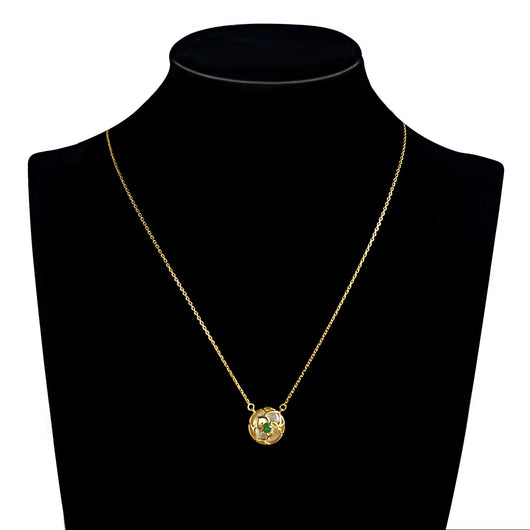 Collar Colgante de Esmeralda Natural con Oro 18K y Cadena de Plata - Image 6