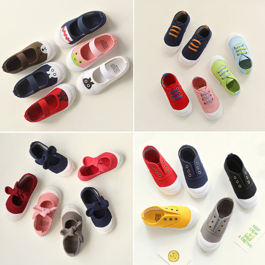Zapatillas Canvas Infantiles Colores Pastel - Estilo Coreano Niños y Niñas