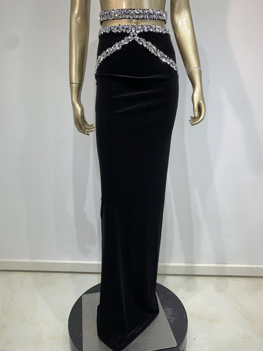 Vestido de Noche Brillante con Cristales Rhinestone para Mujer - Image 9