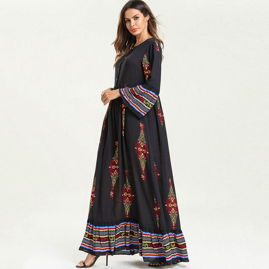 Vestido Casual Estampado para Lactancia - Image 3